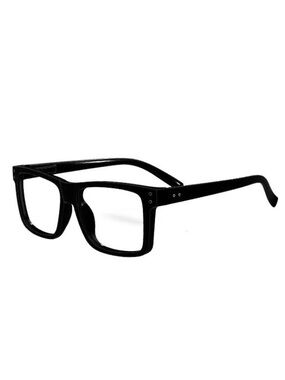 Square Black Modern Reading Glasses Spring Hinges Men & Women Unisex Readers 2.0